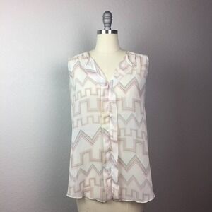 • FRANCESCA’S COLLECTION • Sheer Colorful Tank